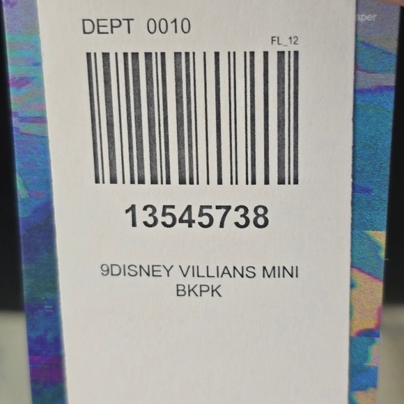 Loungefly Disney Villains Mini Backpack Purple‎ Tie Dye Hot Topic Exclusive NWT main image 3